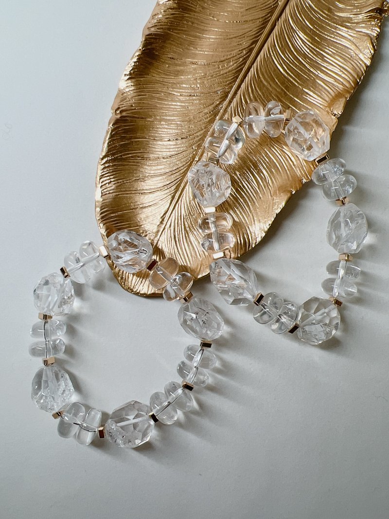 冰川之雪-PH-125-180-白水晶 - 手链/手环 - 半宝石 