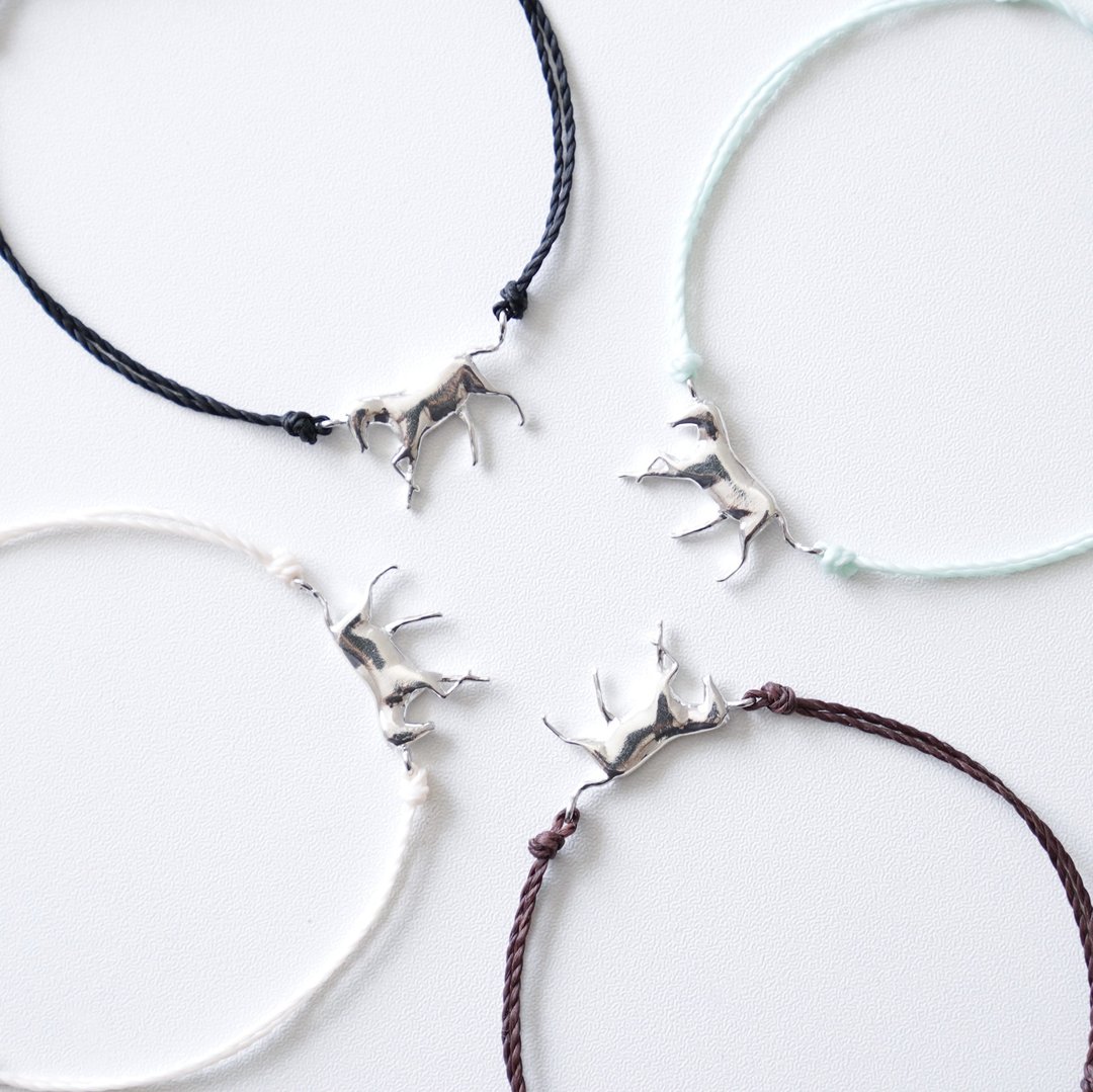 Horse Code Bracelet / SV925 马 骏马 动物 - 手链/手环 - 纯银 银色