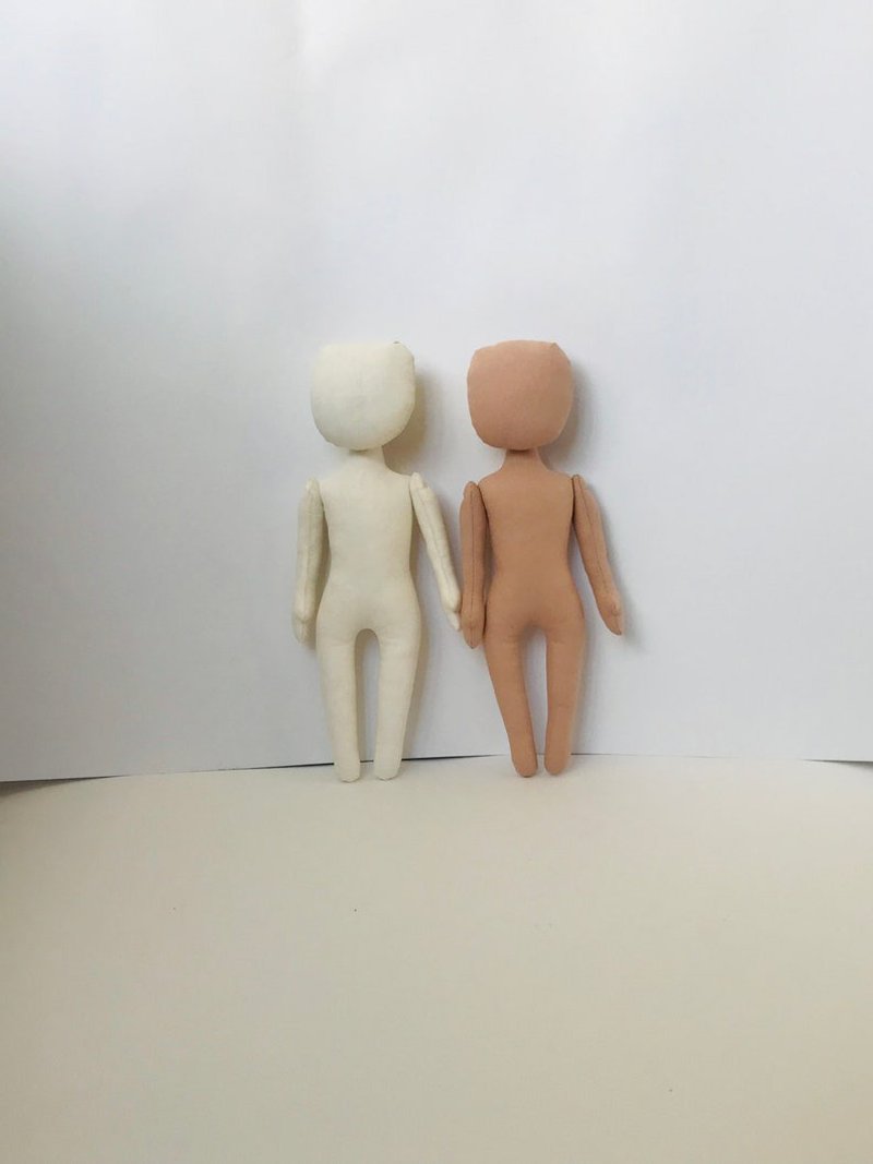 2 blank doll - 编织/刺绣/羊毛毡/裁缝 - 棉．麻 