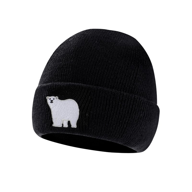 北极熊 Jack 冷帽/ 针编帽 (黑色) - 帽子 - 压克力 黑色