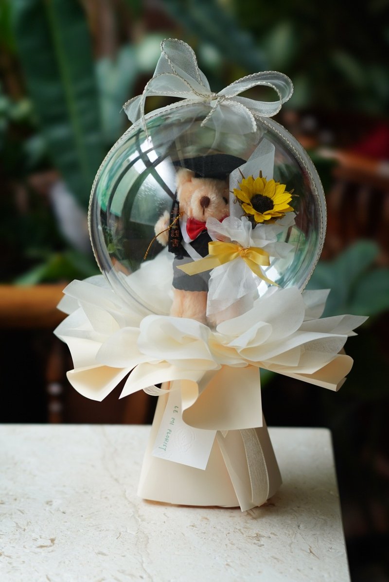 【定制化礼物】波波球 气球花 不会破 可站立 毕业礼物 - 干燥花/捧花 - 植物．花 多色