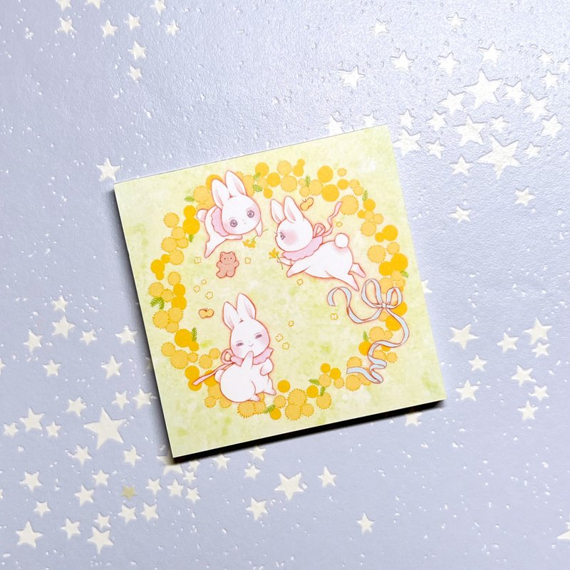 含羞草与兔子便签本 | 备忘录 - 便条纸/标签贴 - 纸 黄色