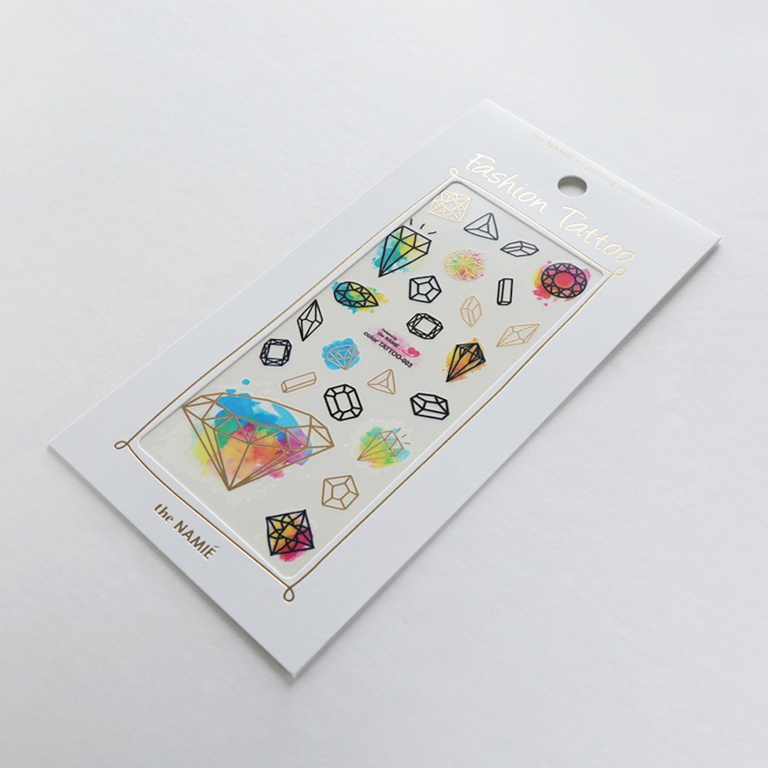 the NAMIE 003 DIY 纹身/刺青 Color Tattoo 彩色纹身贴纸 钻石 - 纹身贴 - 纸 金色