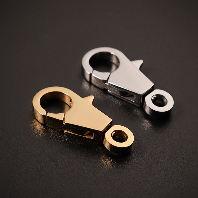 【疯匠】不锈钢镜面抛光钥匙扣 钩扣钥匙圈环 简约创意男女腰饰件 - 钥匙链/钥匙包 - 不锈钢 