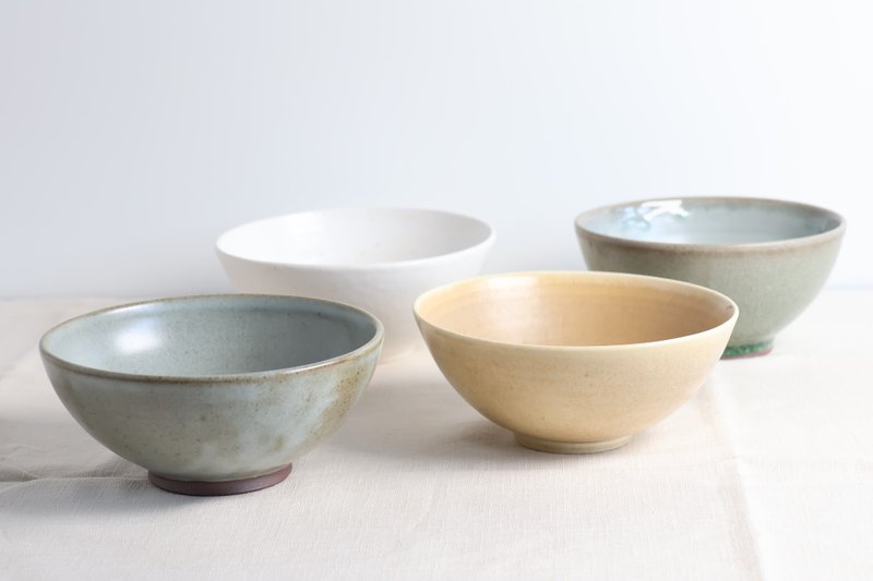 多彩灰釉碗 - 碗 - 陶 