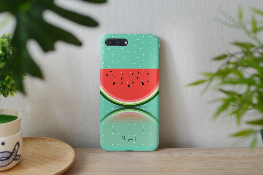 iphone case red watermelon for iphone5s, 6s, 6s plus, 7, 7+, 8, 8+, iphone x - 手机壳/手机套 - 塑料 多色