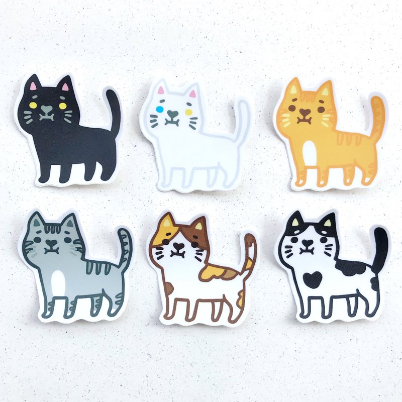 防水贴纸-魔法猫猫 - 红包/春联 - 塑料 黑色