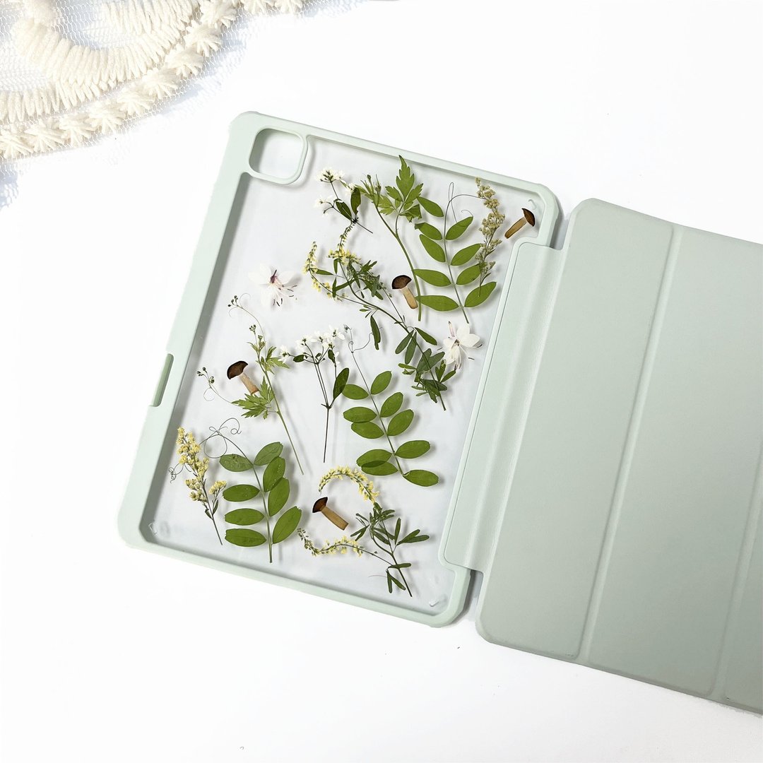 枝繁叶茂手作押花iPad壳 iPad Air 11寸 13寸 iPad Pro 11寸 13寸 - 手机壳/手机套 - 植物．花 