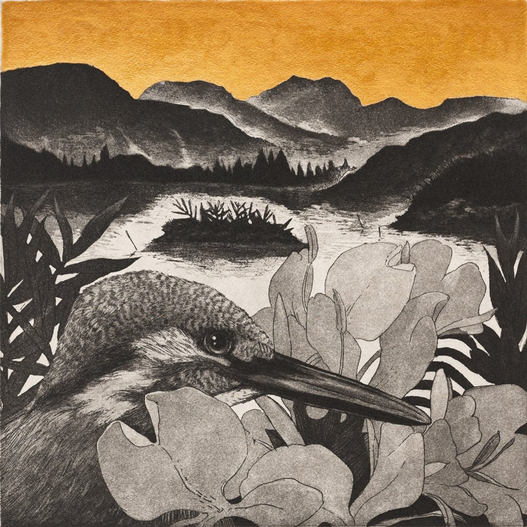 原作版画 -双连埤- 苏钰婷 - 海报/装饰画/版画 - 纸 金色
