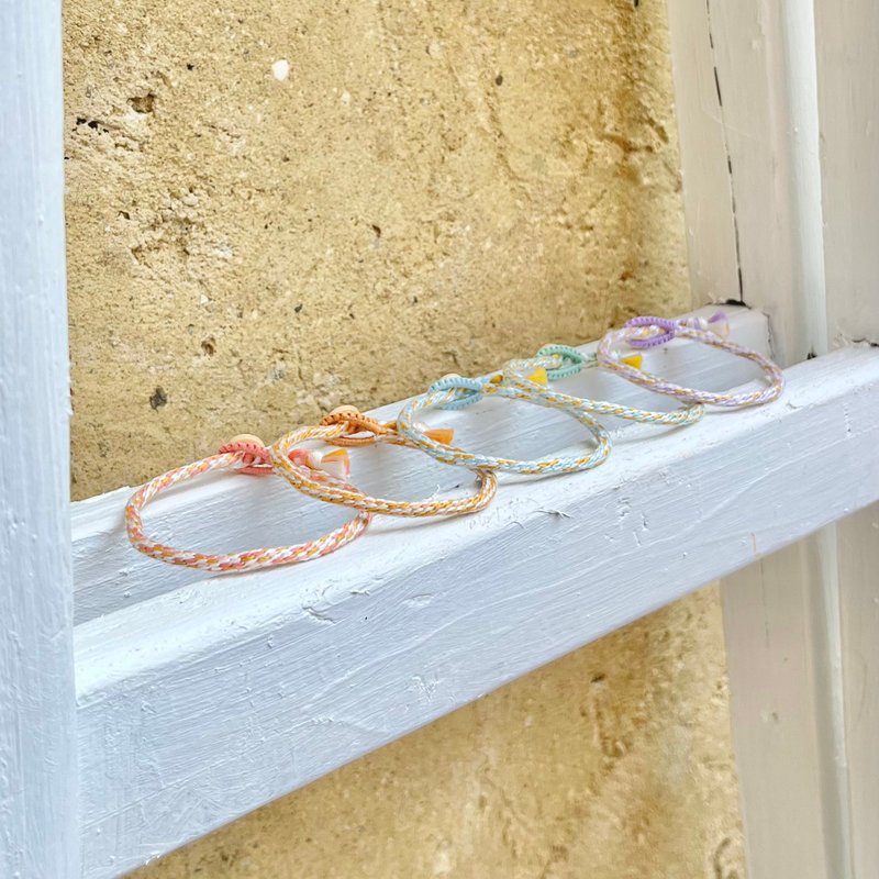 油画色块手环 | 定制化 编织手绳 - 手链/手环 - 绣线 多色