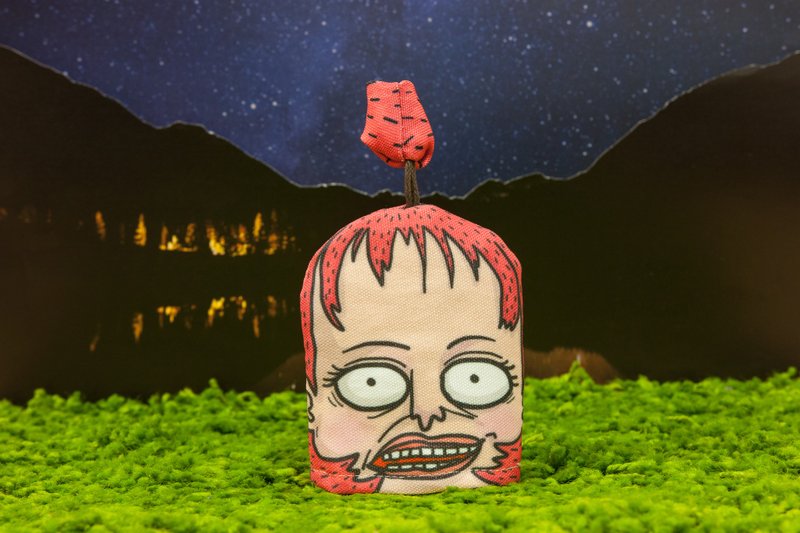 【防水锁匙收纳包-剪发妹】钥匙包、收纳包、头发、空气浏海/MKAC - 钥匙链/钥匙包 - 棉．麻 粉红色