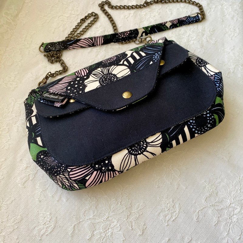 蓝森花语小日常斜背包 - 侧背包/斜挎包 - 棉．麻 