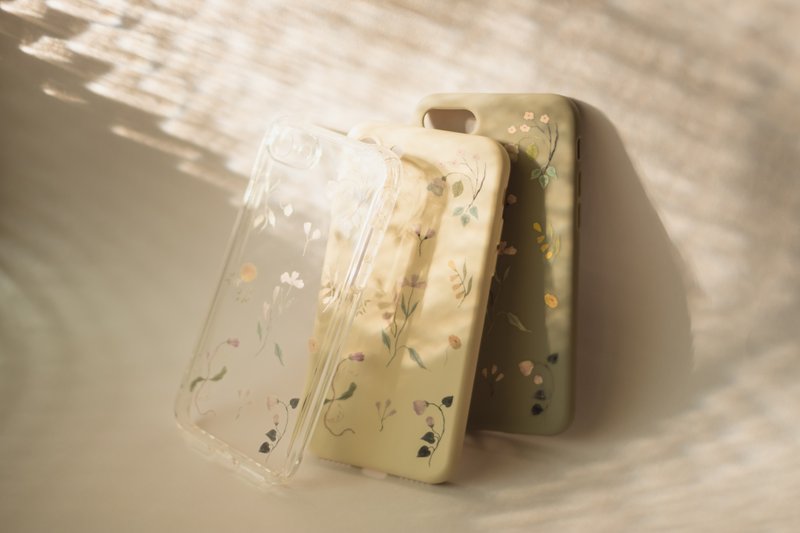 Grace / 三色 / 全包软壳手机壳 - 耳机收纳 - 塑料 