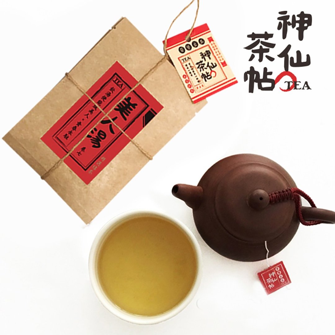 神仙茶帖-美人汤-精选绿茶-5包入 - 茶 - 纸 红色