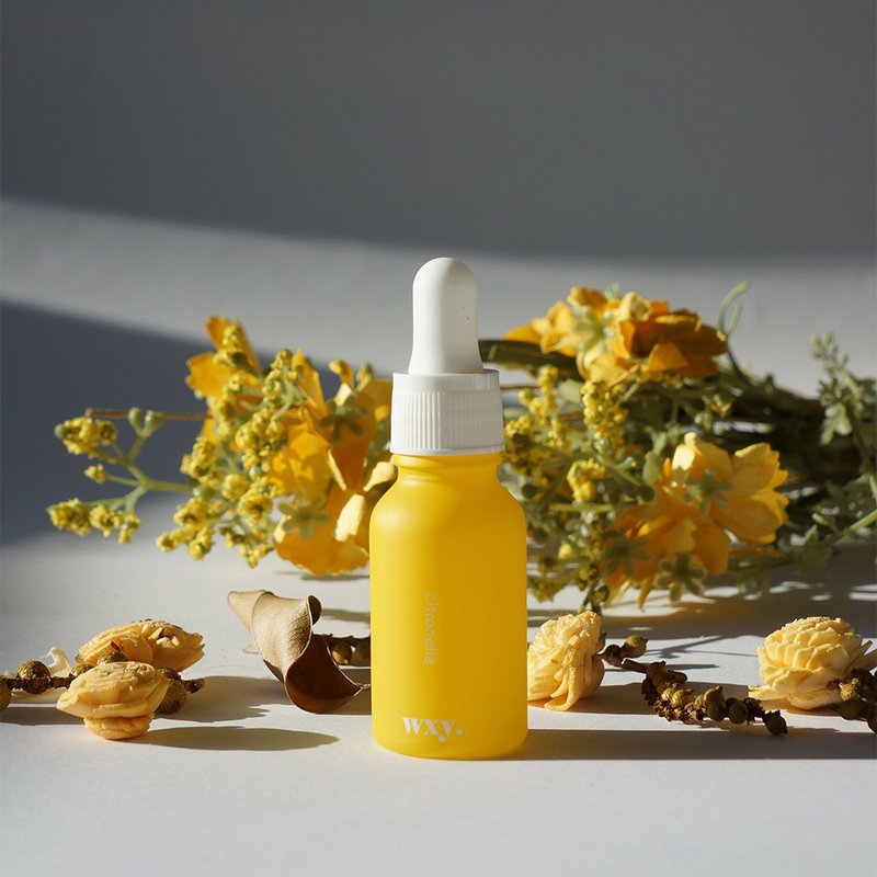 【英国 wxy】芳香精油 - Clean. 柠檬 & 香茅 /15ml - 香薰/精油/线香 - 玻璃 黄色