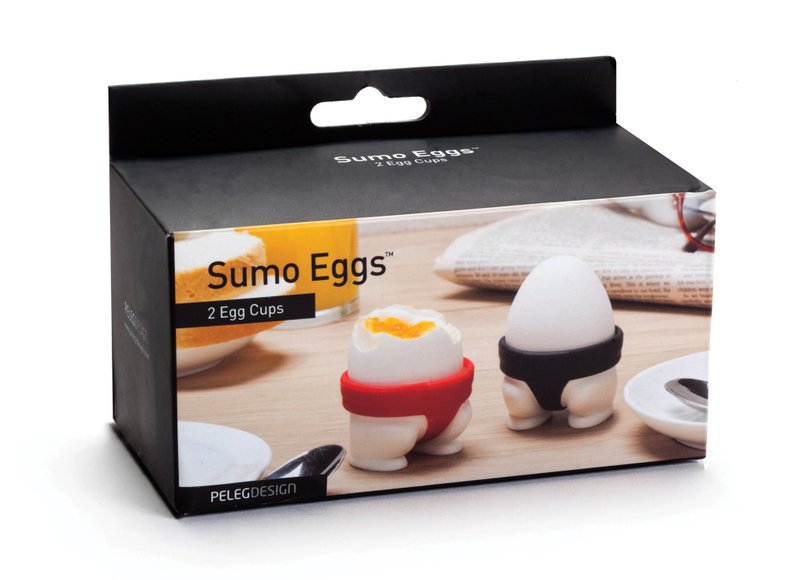 【PELEG-DESIGN】 Sumo Eggs 横纲相扑蛋杯(2入) - 厨房用具 - 塑料 多色