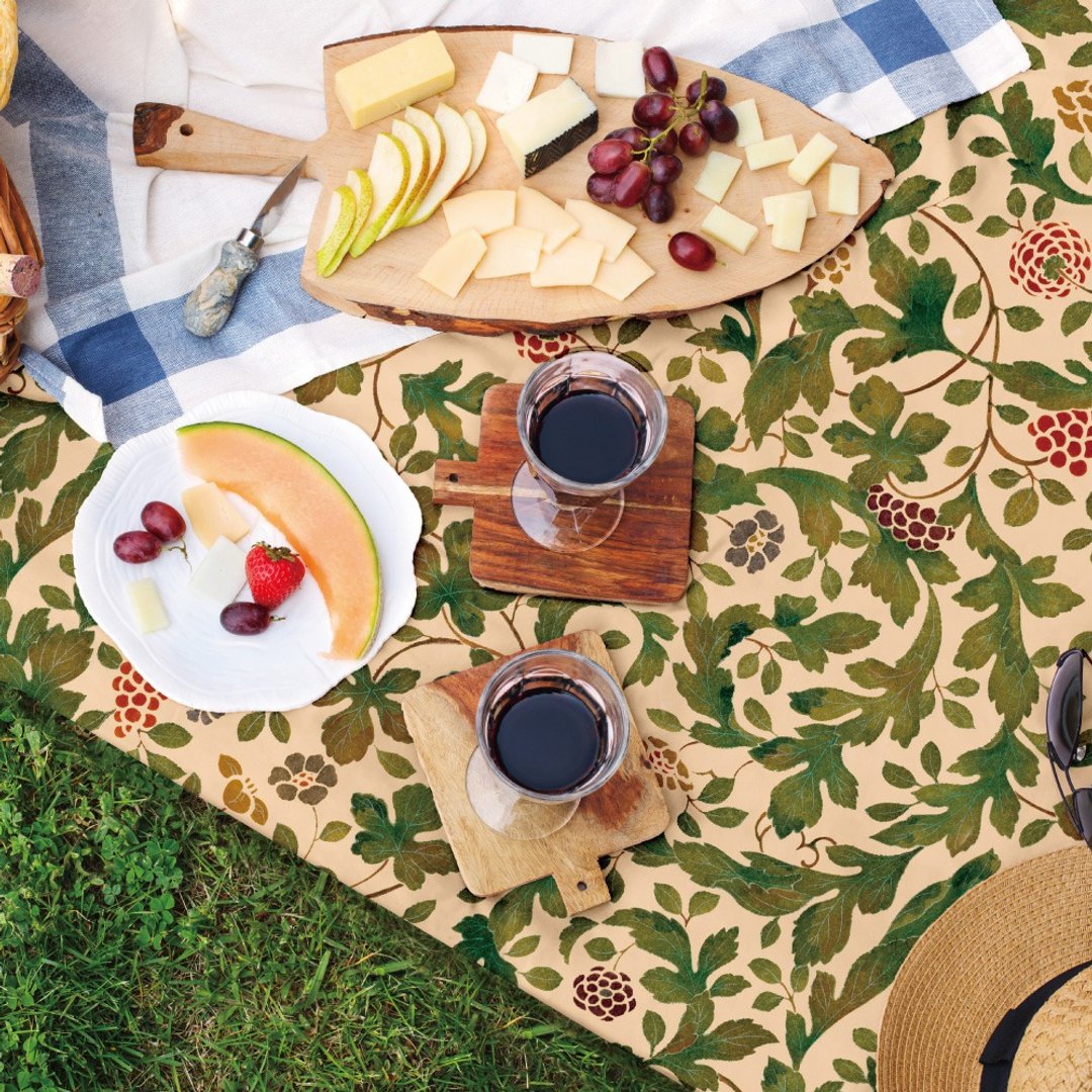 【Made in Japan】 Harokka x irohana | budo karahana Picnic Mat - 野餐垫 - 防水材质 卡其色