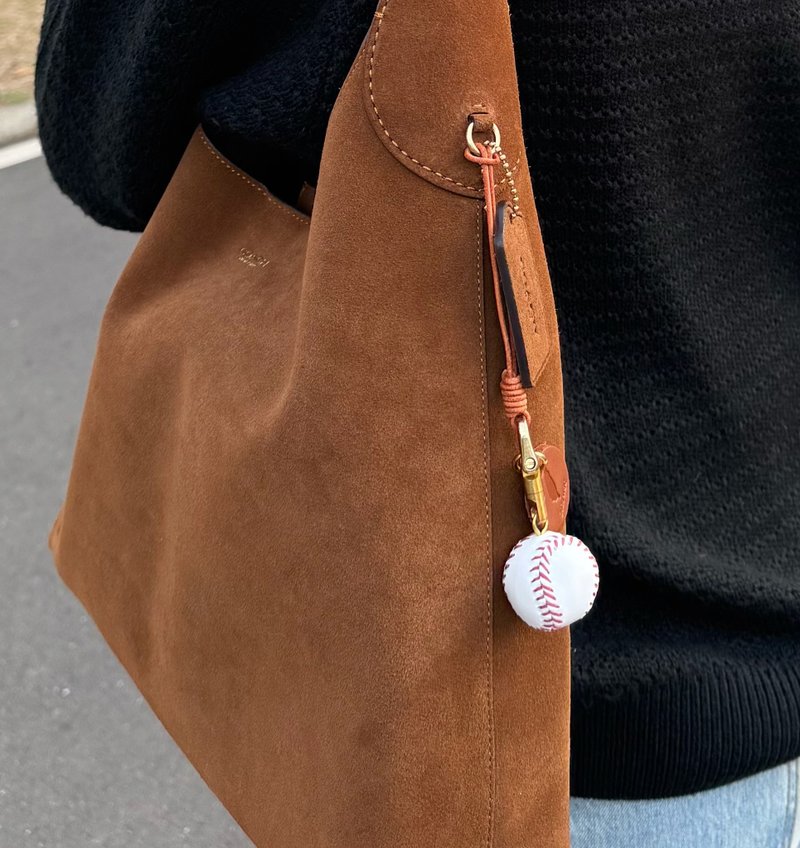 真皮棒球钥匙圈 (2026WBC 限定款) - 钥匙链/钥匙包 - 真皮 