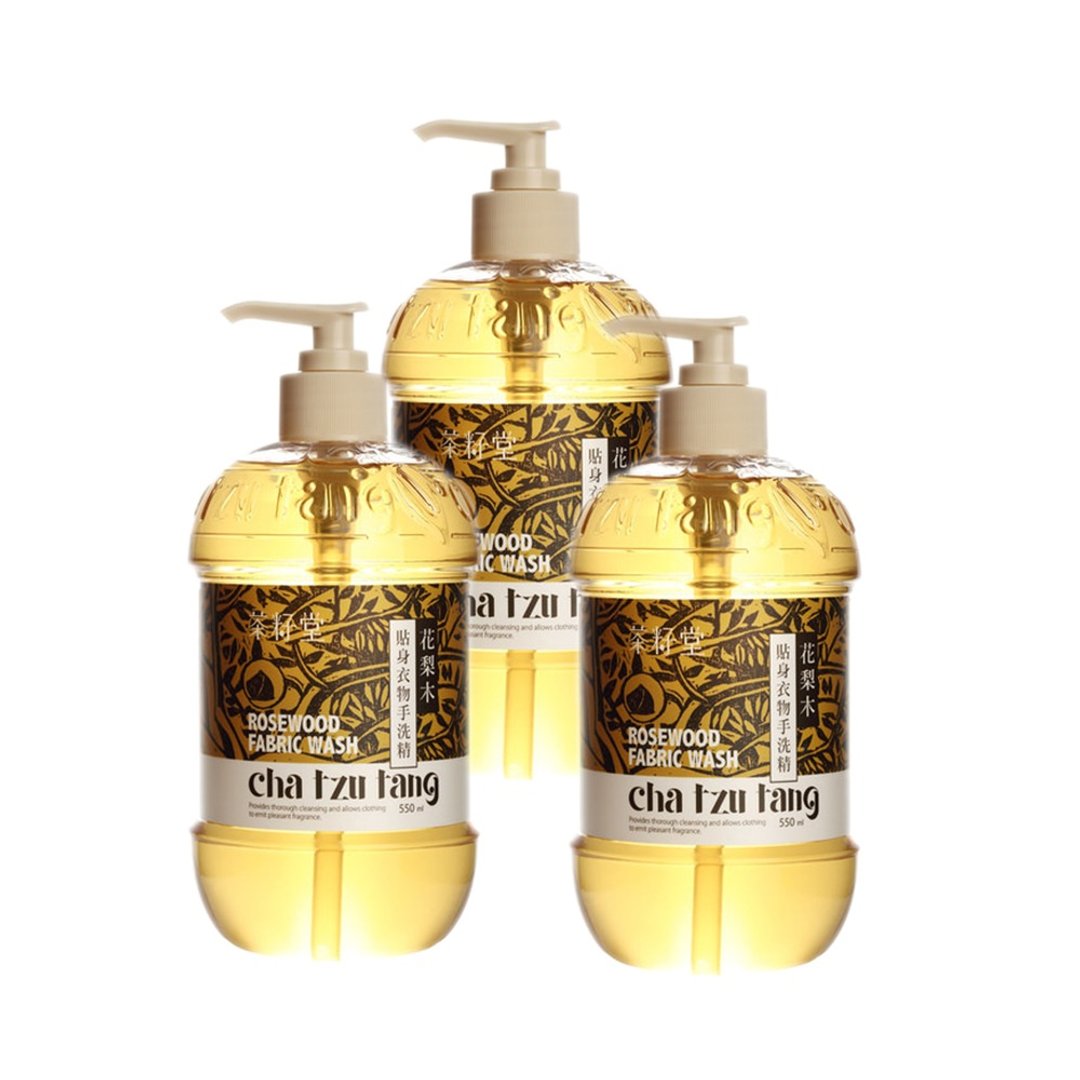 【五倍券优惠】茶籽堂 花梨木贴身衣物手洗精550mL-3入组 - 衣物清洁 - 植物．花 橘色