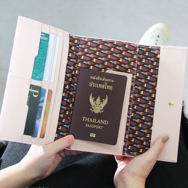 Centi Travel WalletOff-SeasonOff-Season Sales - 皮夹/钱包 - 真皮 粉红色