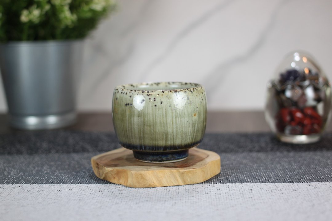 【沐春生活】100ml 天目釉 柴烧茶杯 莺歌名家叶敏祥手工作品 - 其他杯子 - 瓷 