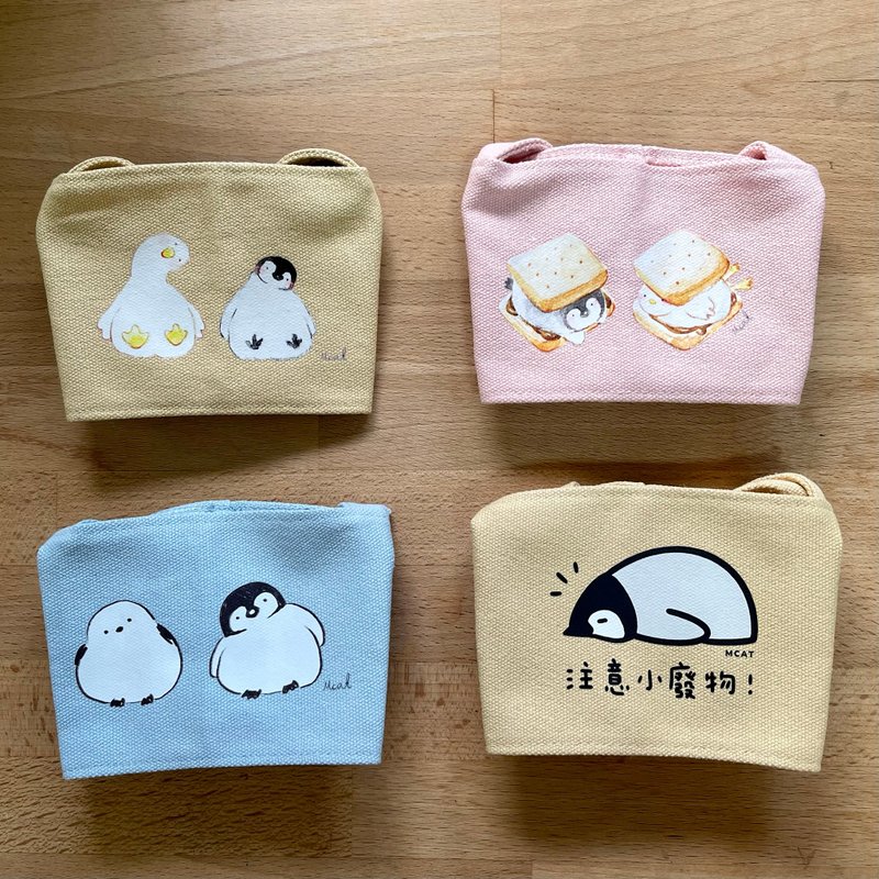 小废物企鹅 饮料提袋 - 其他 - 棉．麻 咖啡色