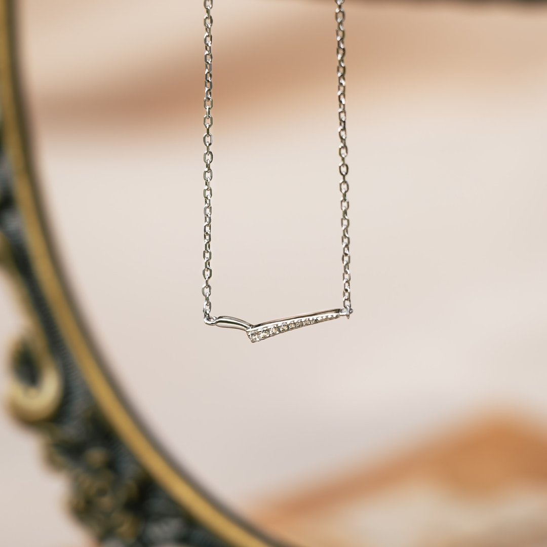【Isha Jewelry】翱翔 海鸥翅膀 纯银项链 精致锁骨链 - 项链 - 纯银 