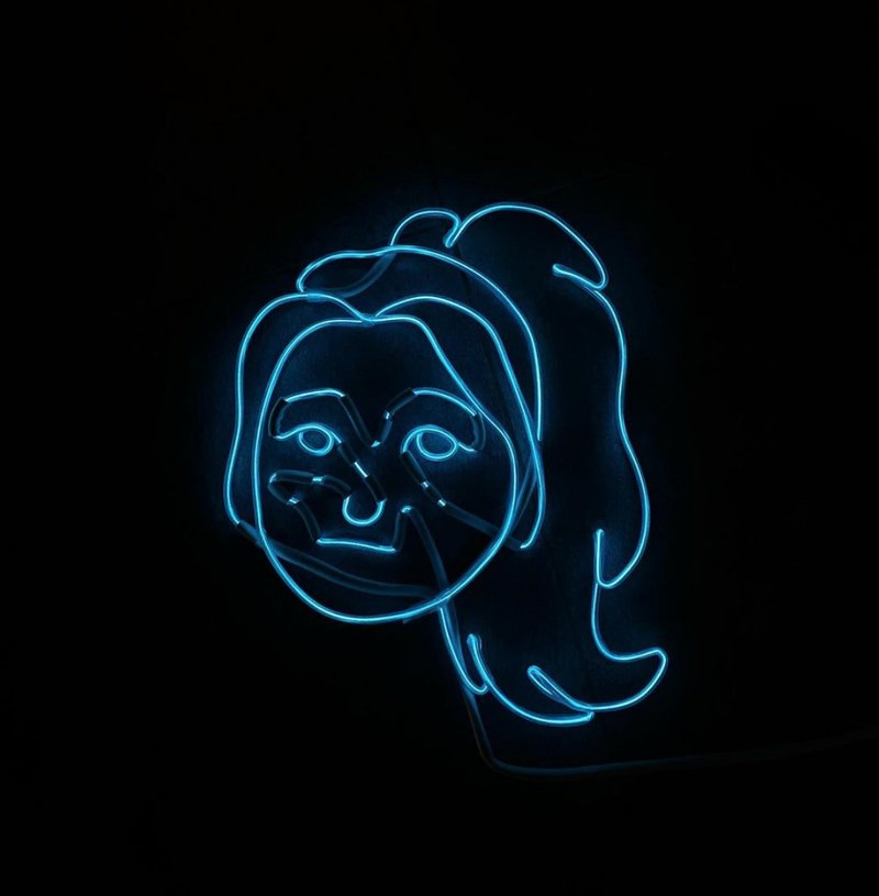 neonlite 定制霓虹文字图案灯 /单人贴图头像/ - 灯具/灯饰 - 塑料 蓝色