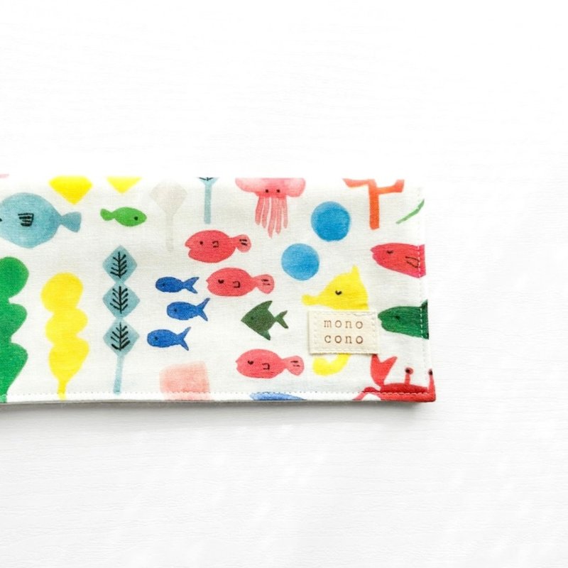 海の仲间たち ガーゼハンカチ オーガニックコットン - 手帕/方巾 - 棉．麻 多色