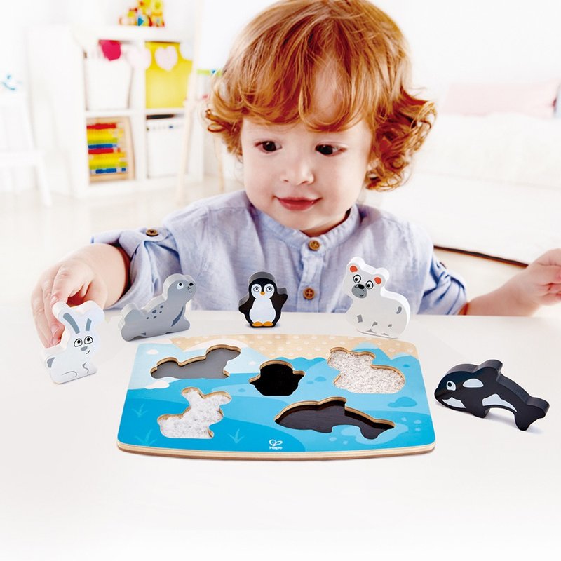 【毕业礼物】德国Hape 极地动物触感拼图 - 玩具/玩偶 - 其他材质 多色