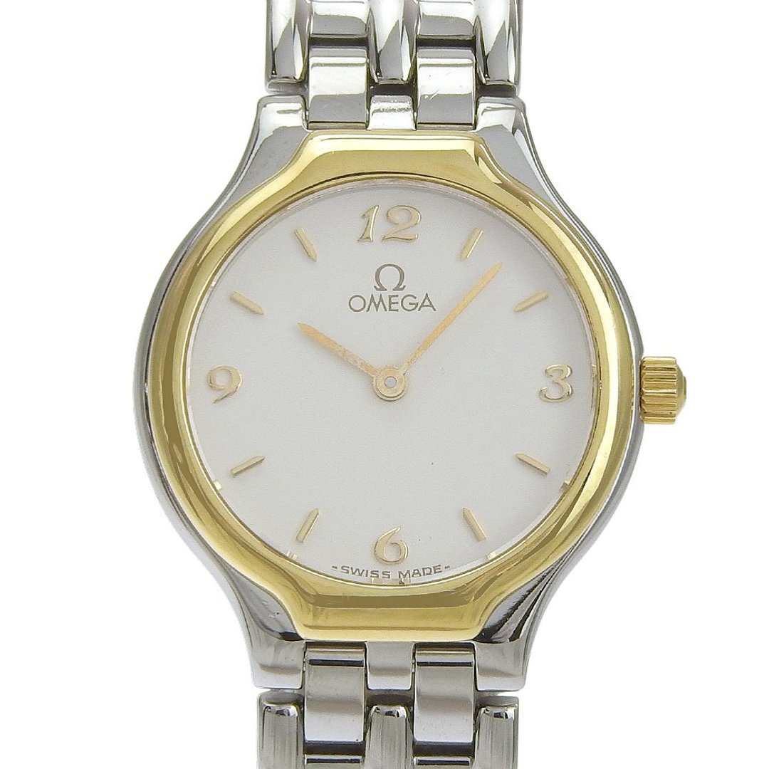【日本直送】欧米茄 OMEGA De Ville (碟飞) 腕表 cal.1455 4360.62 不锈钢 石英 指针式显示 白色表盘 女士用【二手】 - 女表 - 不锈钢 白色
