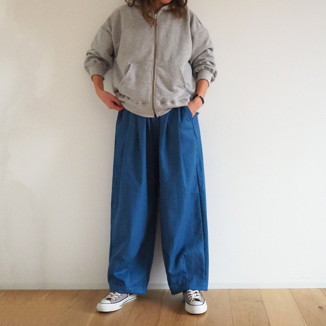Cotton hoodie cut-sew / GRAY (棉质连帽剪裁上衣 / 灰色) - 女装上衣 - 棉 灰色