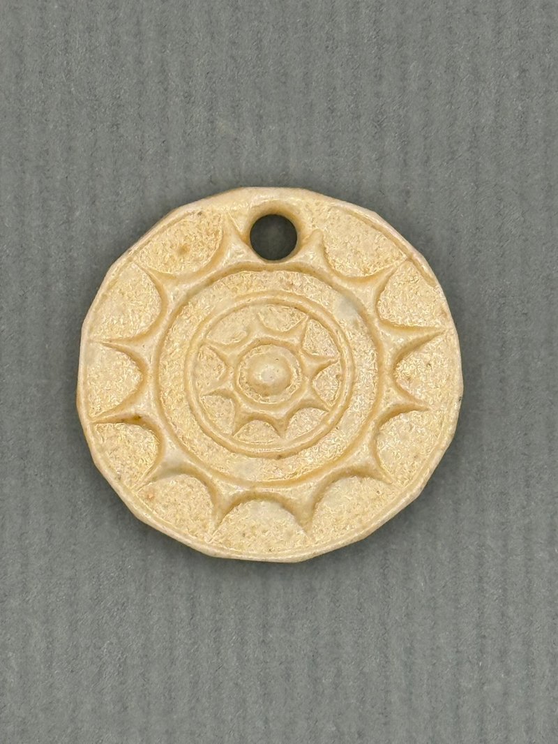 【达墨克手作】柴烧白瓷项链 - 船之眼no.02 - 项链 - 瓷 白色