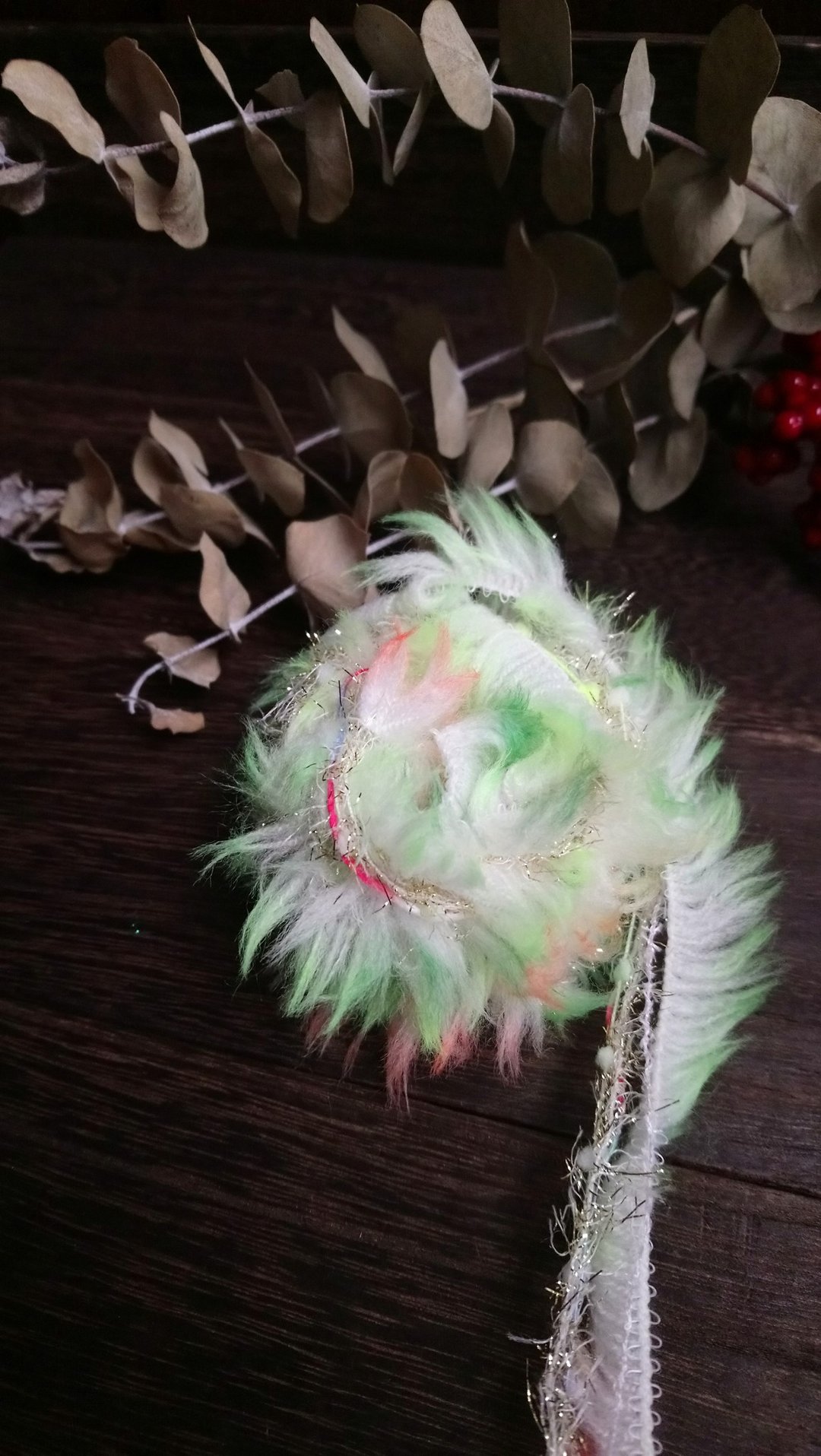 日本混合纱线　100厘米 - 编织/刺绣/羊毛毡/裁缝 - 聚酯纤维 绿色