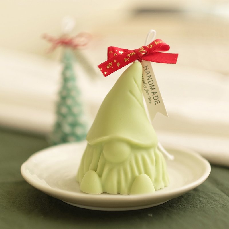 节庆限定 小精灵香氛蜡烛 - 蜡烛/烛台 - 蜡 绿色