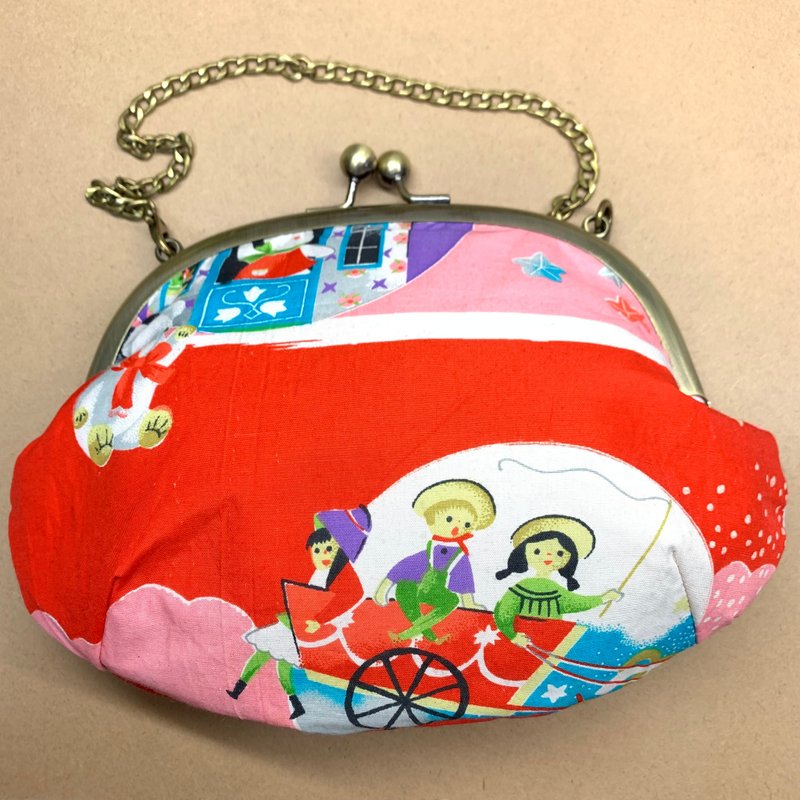 和服改造包 - 手提包/手提袋 - 丝．绢 红色