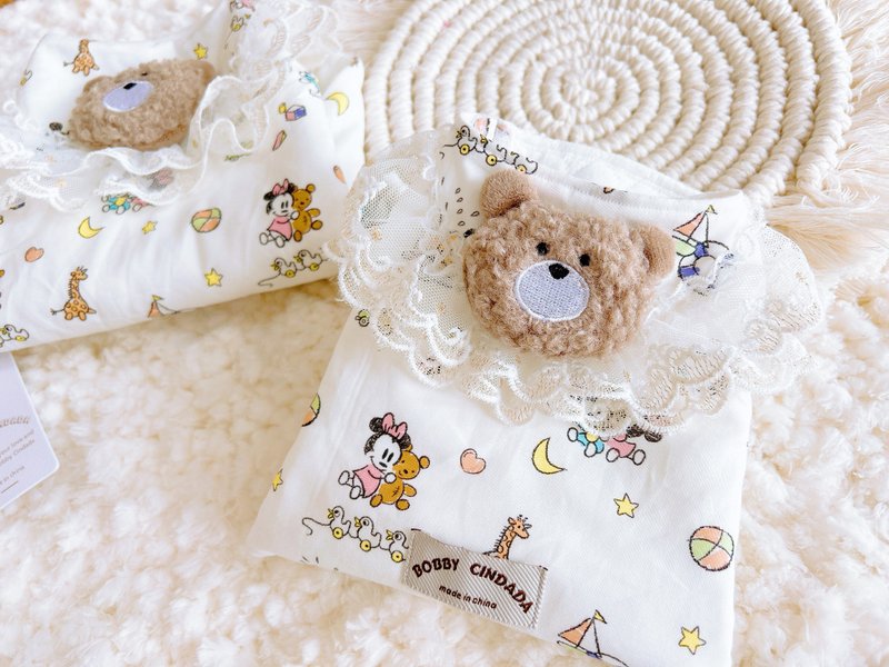 BOBBY CINDADA寵物原創手作服裝米奇小熊蕾絲背心狗狗背心寵物衣 - 衣/帽 - 棉．麻 