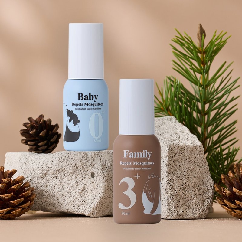 【Nootkaherb】诺卡草本防蚊虫喷雾组-宝宝款60ml+家庭款80ml - 防蚊用品 - 其他材质 