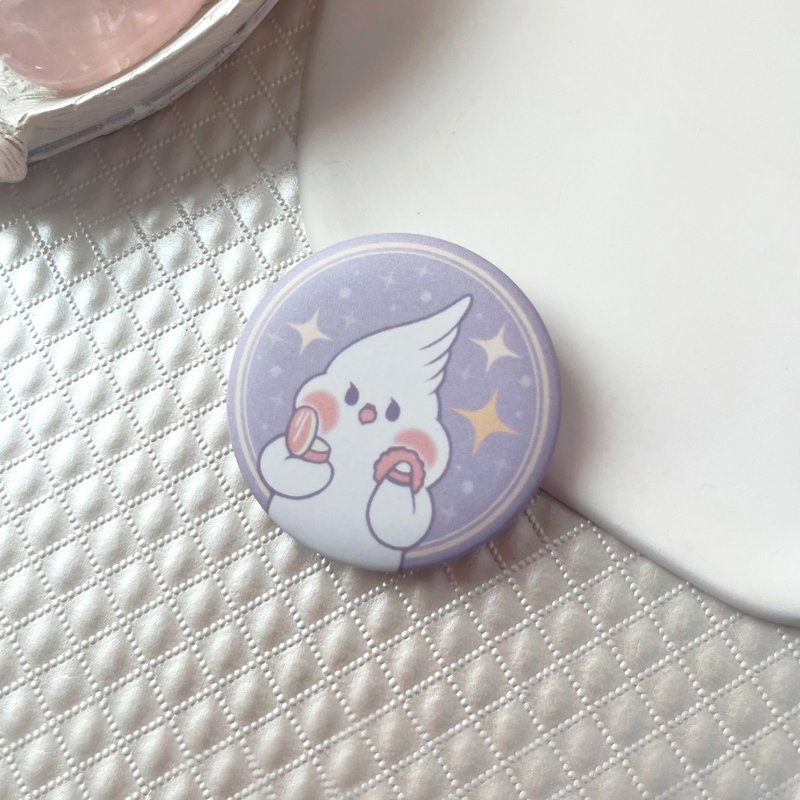 玄凤鹦鹉别针 宁芙补腮红 | 梦幻紫 雾面徽章 - 徽章/别针 - 其他材质 紫色