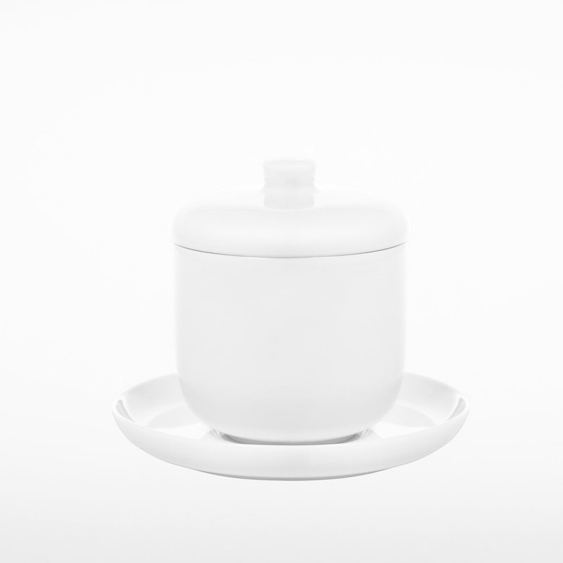 TG 白瓷中式汤盅组 300ml - 碗 - 瓷 白色