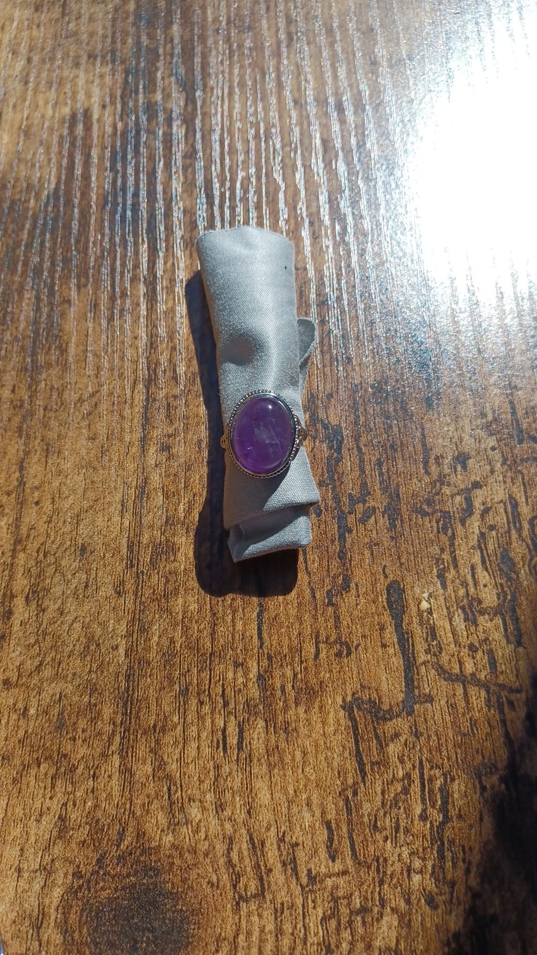 幸运紫水晶戒指 - 戒指 - 半宝石 