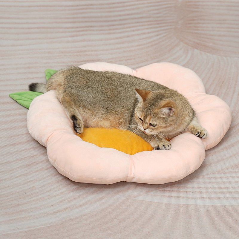 Pawsholic爪迷 宠物睡垫-花朵系列-樱花粉 宠物睡垫 宠物睡窝 - 床垫/笼子 - 其他材质 