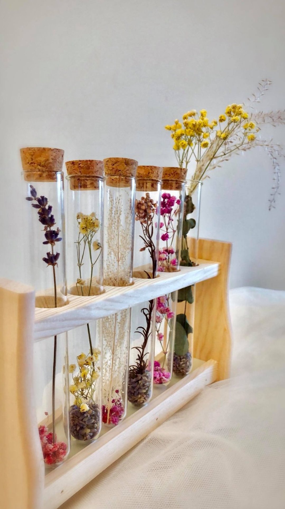 浪漫6管试管花 居家、婚礼摆设 - 干燥花/捧花 - 植物．花 蓝色