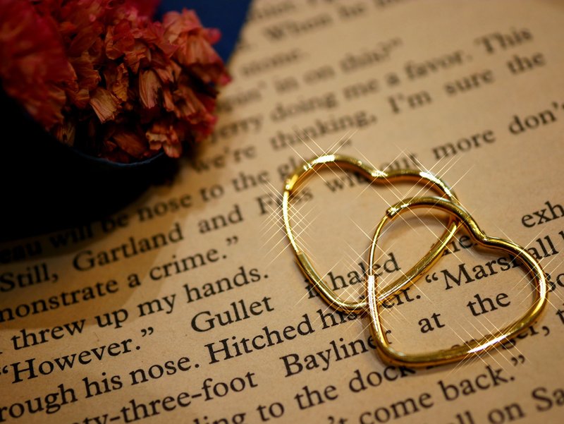 黄金耳饰-5G工艺爱心耳饰-黄金9999 - 耳环/耳夹 - 24k 金 金色