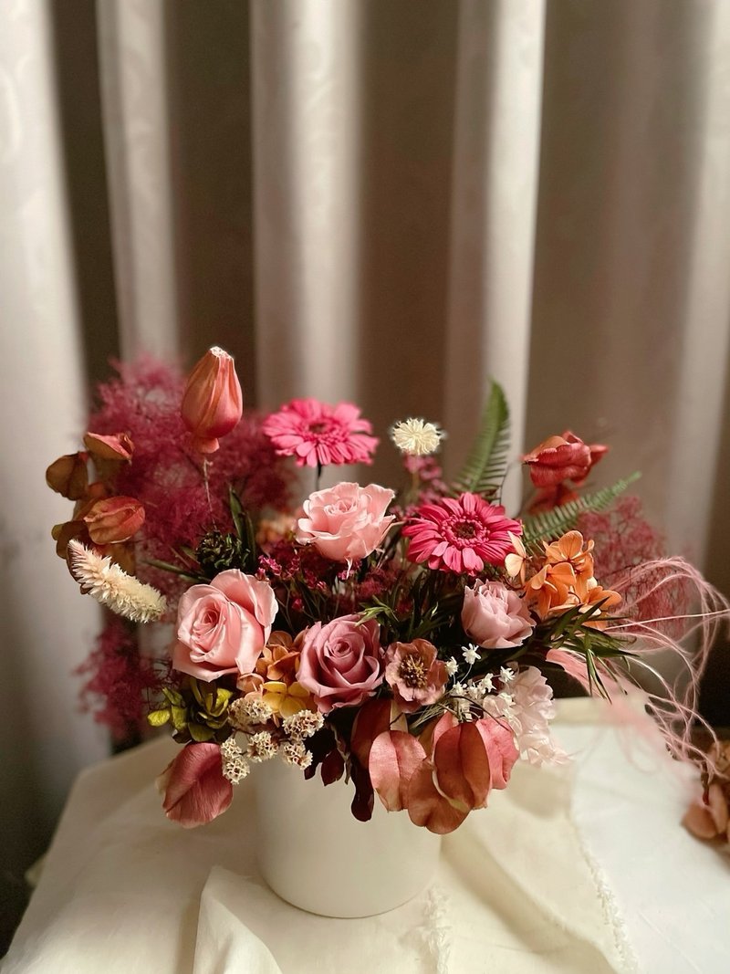 【花诉花艺】烟雾树与栾树的相遇/开幕花礼/升迁花礼/祝贺花礼 - 干燥花/捧花 - 植物．花 多色