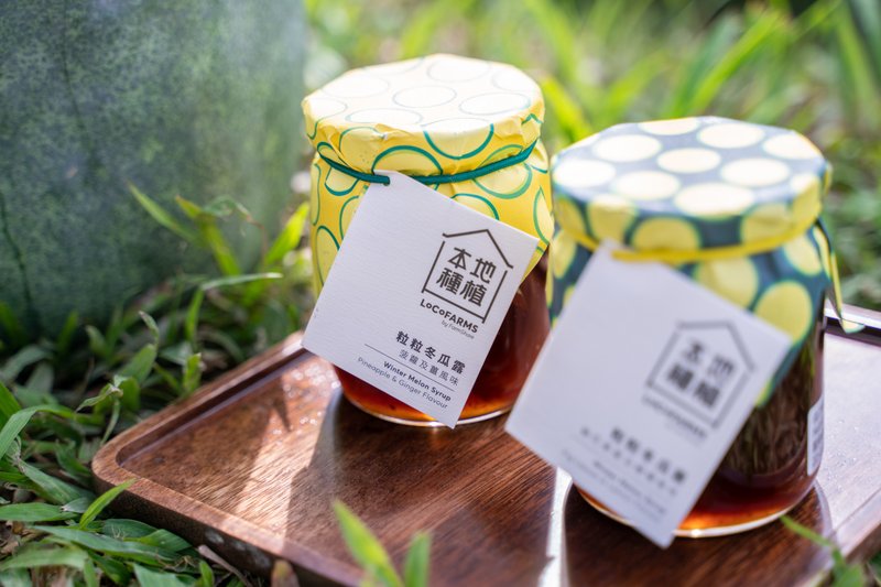 粒粒冬瓜露 - 菠萝及姜风味 - 蜂蜜/黑糖 - 新鲜食材 黄色
