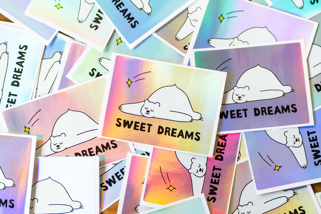 Sweet Dream Bear - 贴纸 - 其他材质 多色