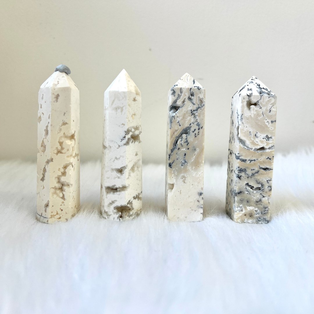白玛瑙柱 | 水晶 | 水晶柱 | 水晶摆件 - 摆饰 - 水晶 白色