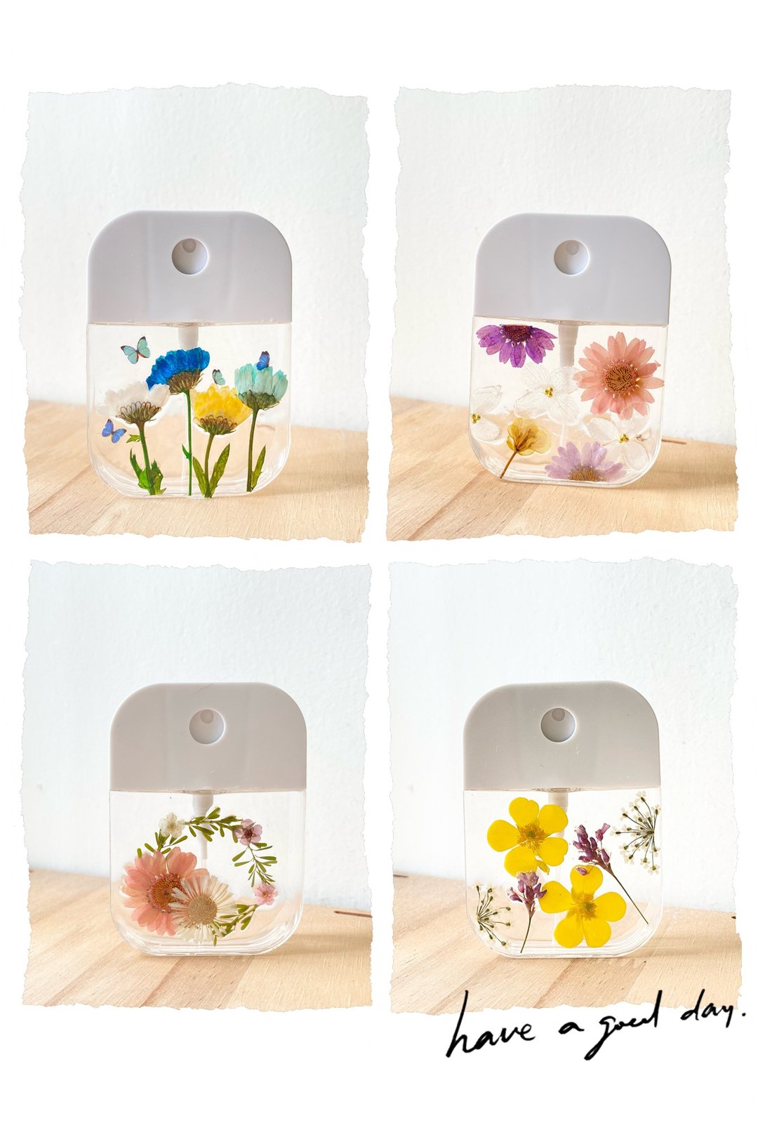 DIY押花喷雾瓶 - 收纳用品 - 塑料 多色