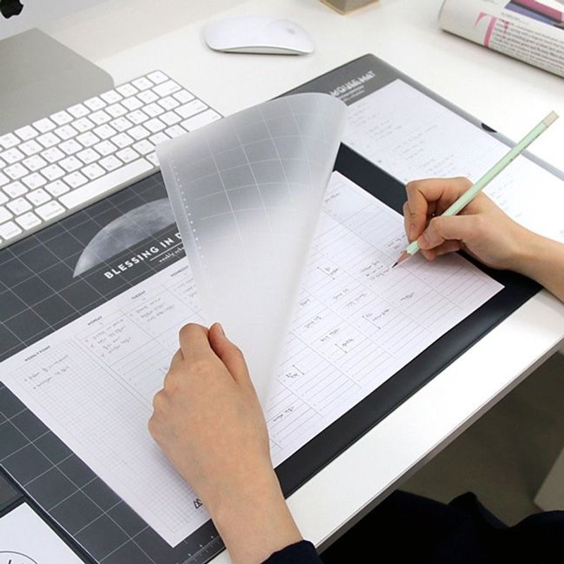 Second Mansion 周计划便条纸本(宽)-简约黑,PLD64365 - 便条纸/标签贴 - 纸 白色